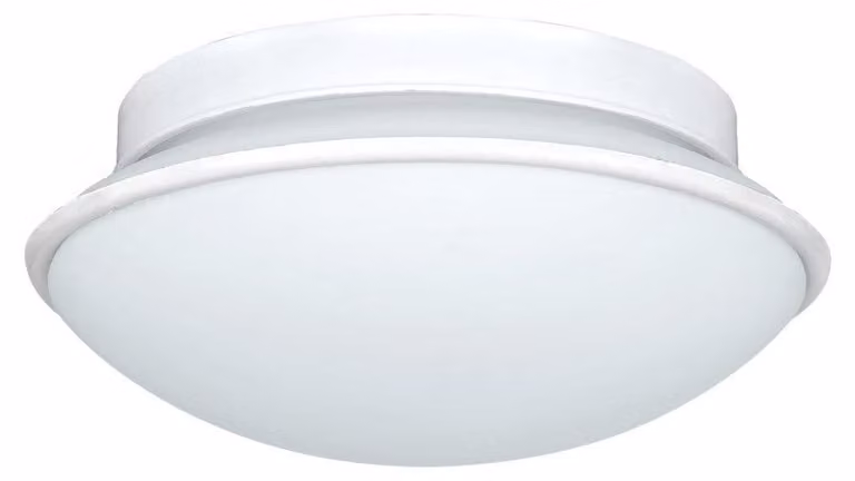 Lampada da soffitto per bagno, modello Dolly, diametro 23,5 cm, colore bianco