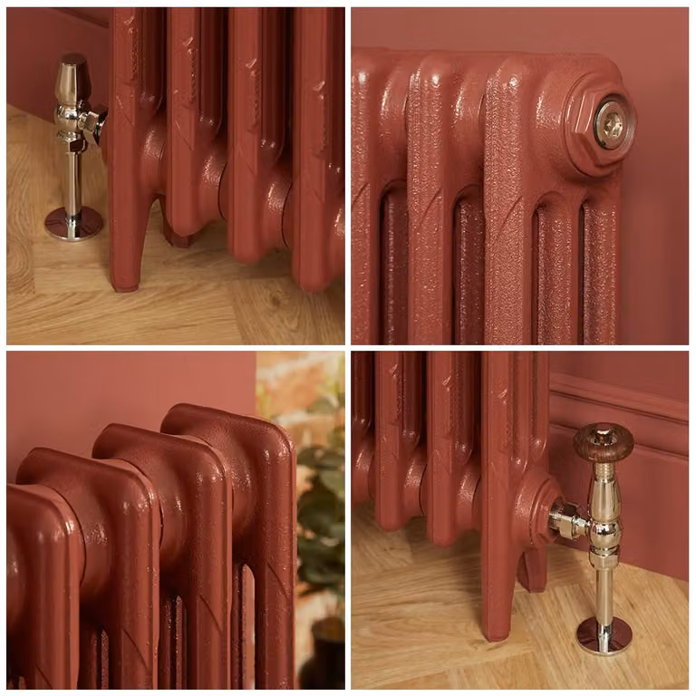 Radiatore Ghisa 3 Colonne Rosso Mattone 560x263mm