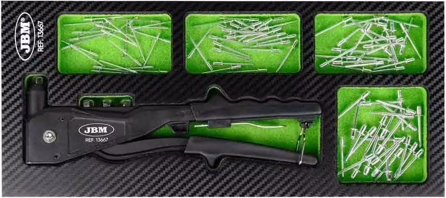 Set di attrezzi Jbm 100 pezzi Verde Verde Taglia unica