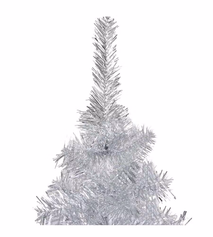 Albero di Natale Artificiale con Supporto Argento 150 cm PET
