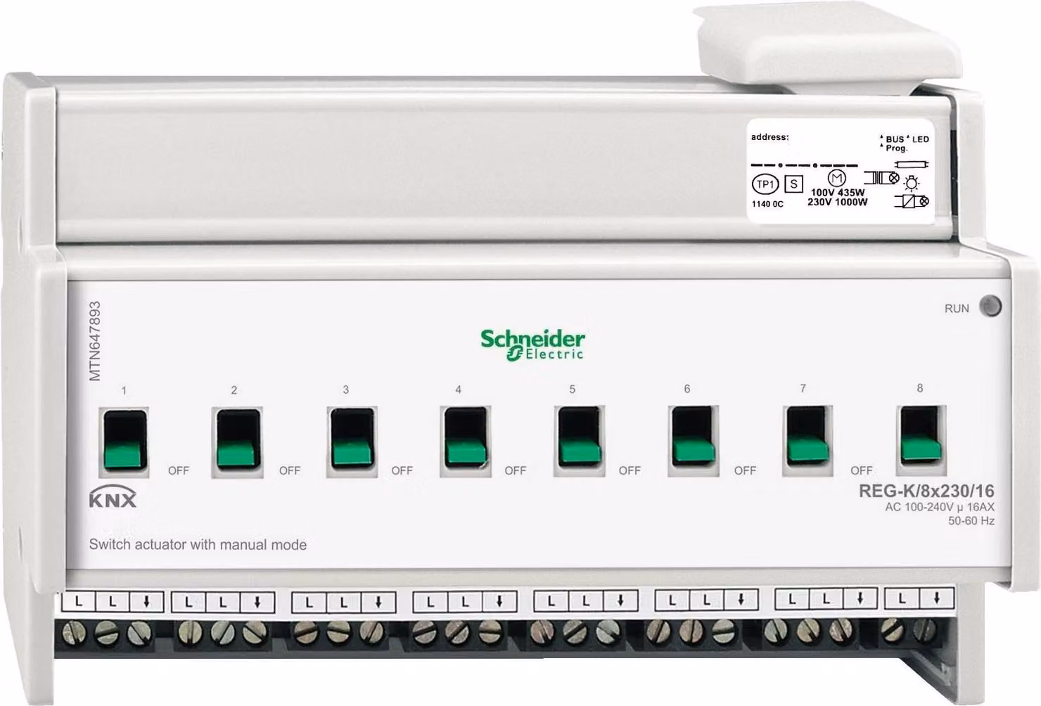 Attuatore di commutazione SCHNEIDER ELECTRIC REG-K/8x230/16