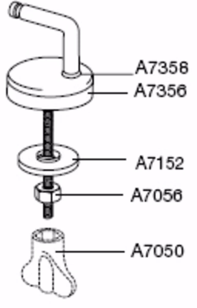 Set di cerniere Pressalit Uni per sedile WC 2000 e T2 in acciaio inossidabile