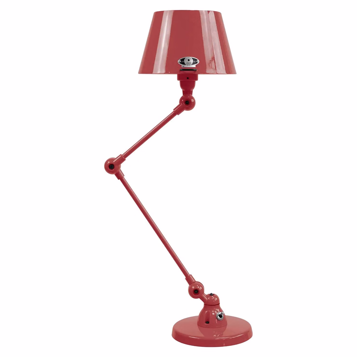 Jieldé Lampada da tavolo Aicler AID373, Rosso, Soggiorno / Sala da pranzo, Metallo, Industriale, Lampada da tavolo