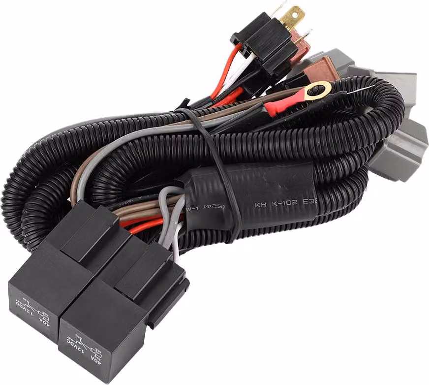 Auto LED cablaggio fari illuminazione impulso con per H4 adattatore quattro luci