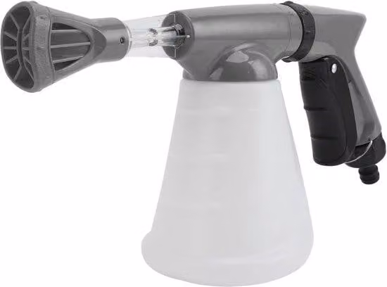 Pulitore per tubi ad alta pressione da 800 ml con tubo grigio.
