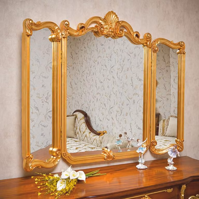 Casa Padrino specchio da toilette barocco oro 135 x H. 113 cm - Italy
