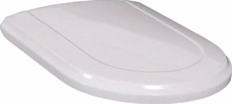 Sedile per WC V&B Hommage con cerniera a chiusura ammortizzata, acciaio inox, P bla C+