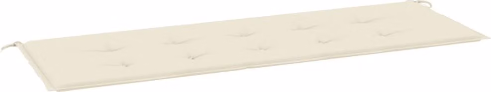 Cuscino per Panca Crema 150x50x4 cm in Tessuto Oxford