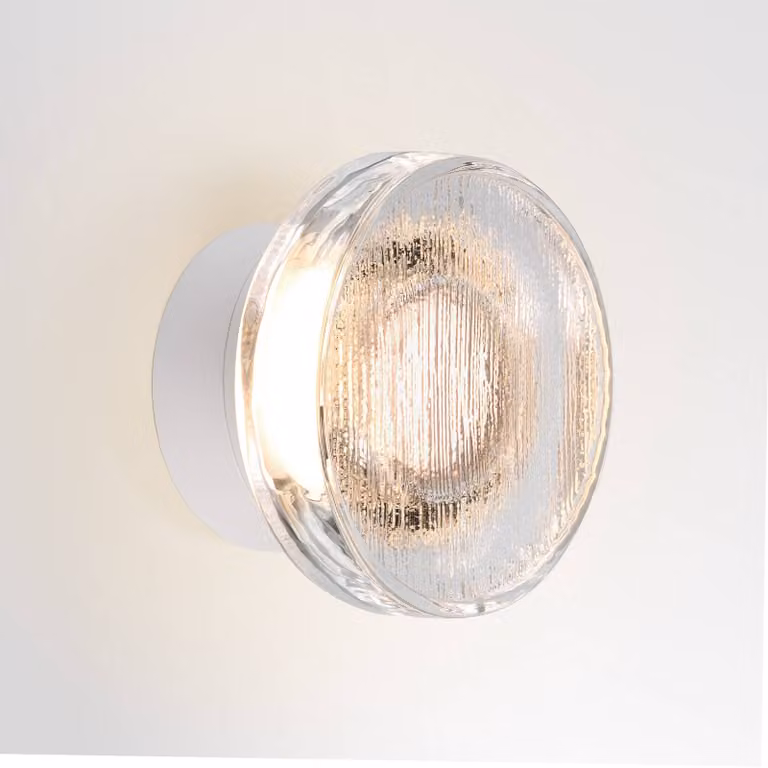 MARSET Applique da esterni a LED Roc, dimmerabile, Bianco / Opale, Alluminio, Design, Applique LED da esterni