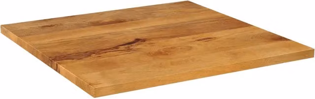 Piano per tavolo quadrato in legno di mango color marrone vidaXL L: 80 cm, P: 80 cm, H: 3,8 cm – 1