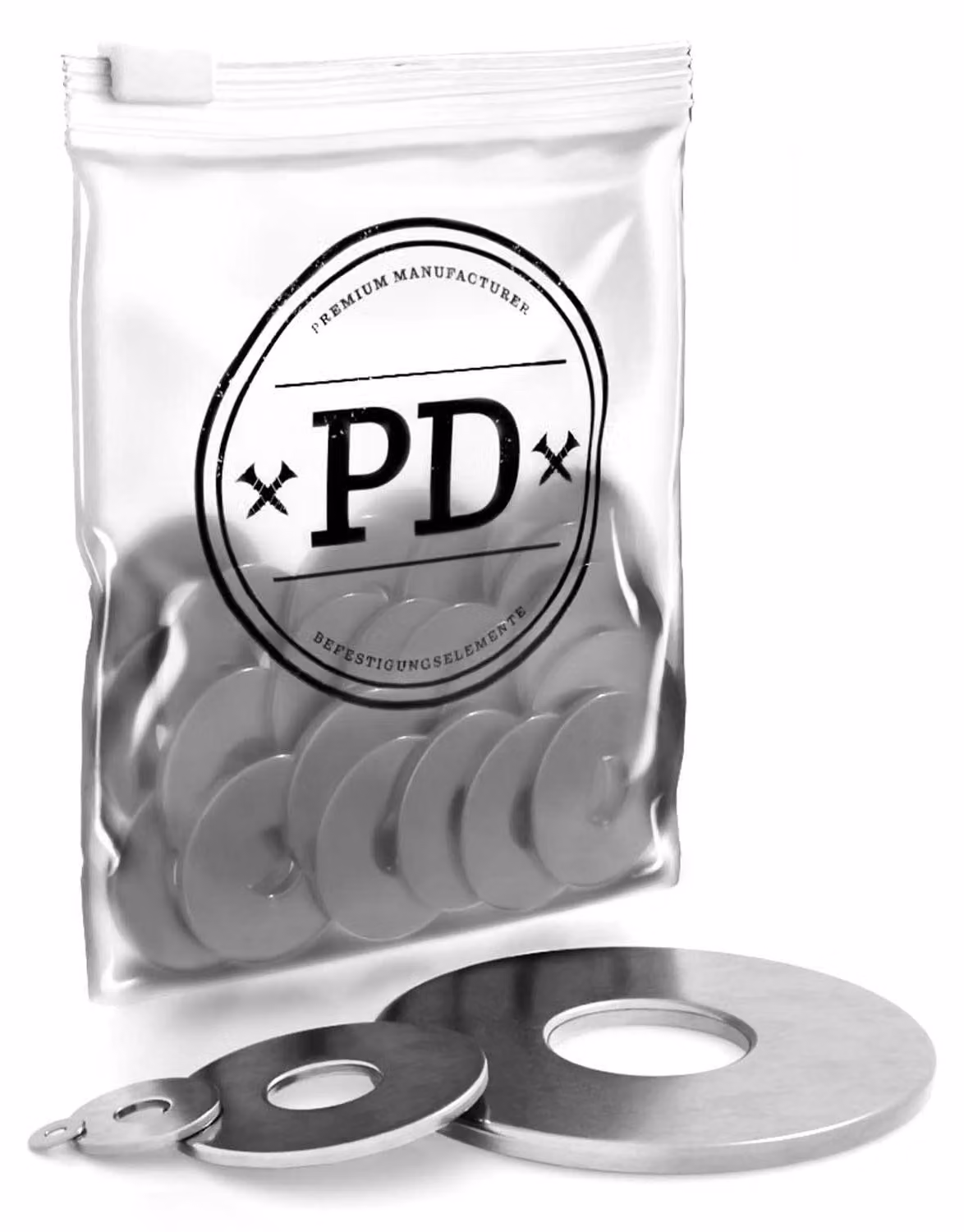 PD® Grandi rondelle di tenuta per carrozzeria M16 (DIN 9021) | Acciaio inossidabile A4 (V4A) | Confezione da 10 pezzi