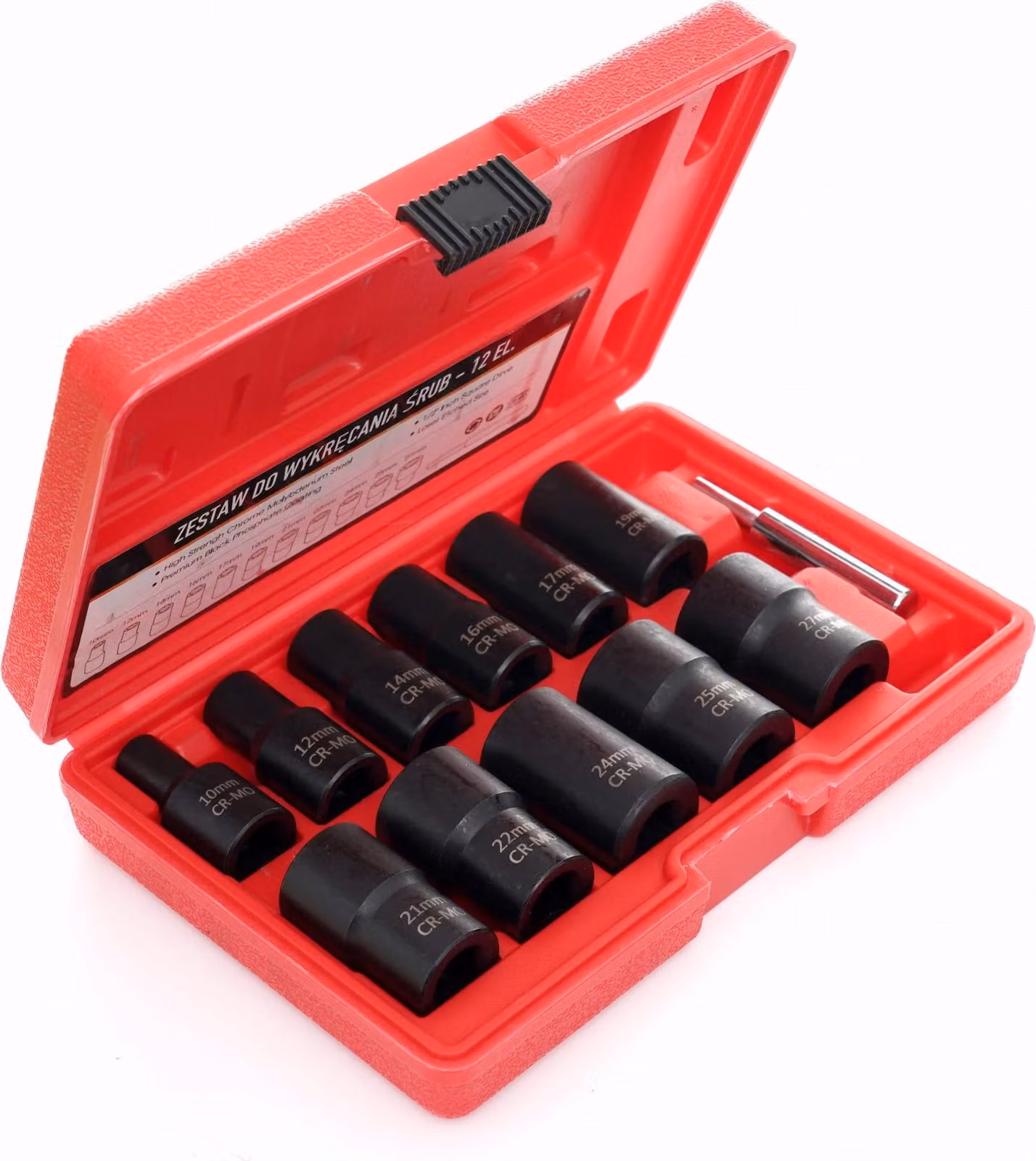 Kraft&Dele KD11792 set di chiavi a bussola per viti da macchina da 1/2" 12 pz