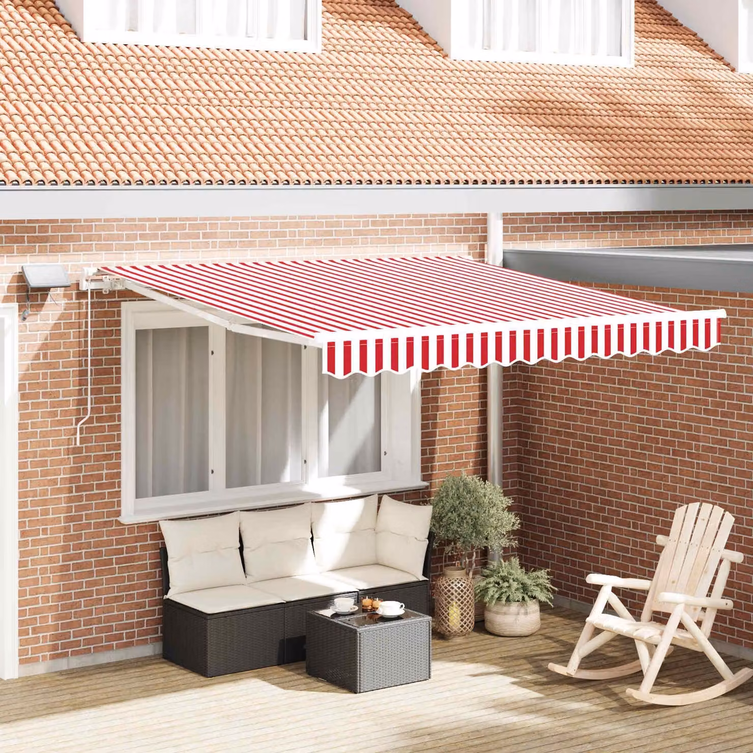 Maison Exclusive - Telaio per tenda da sole bianco 300 x 250 cm in alluminio