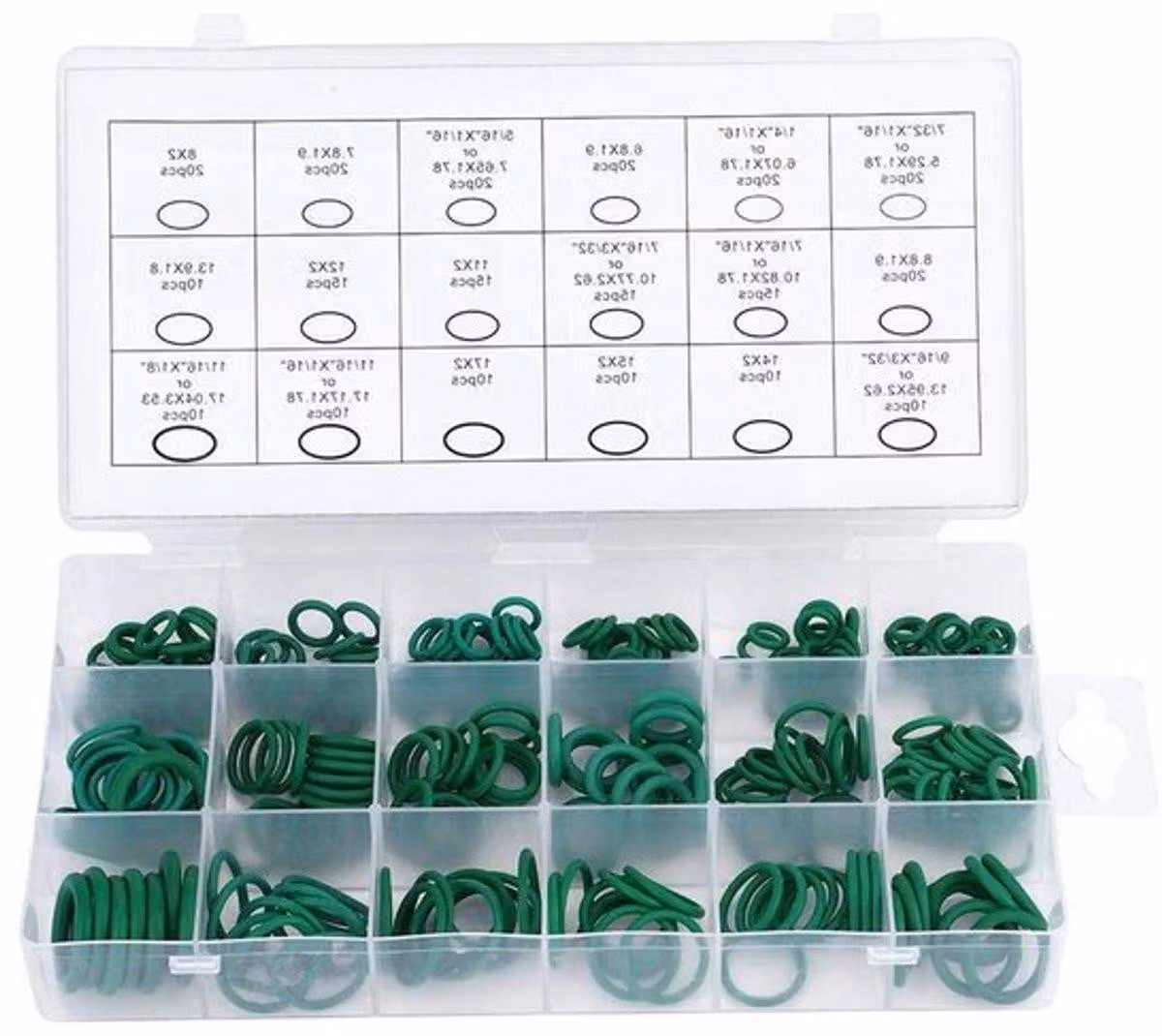 Assortimento di 270 guarnizioni in gomma, resistenti alle alte temperature