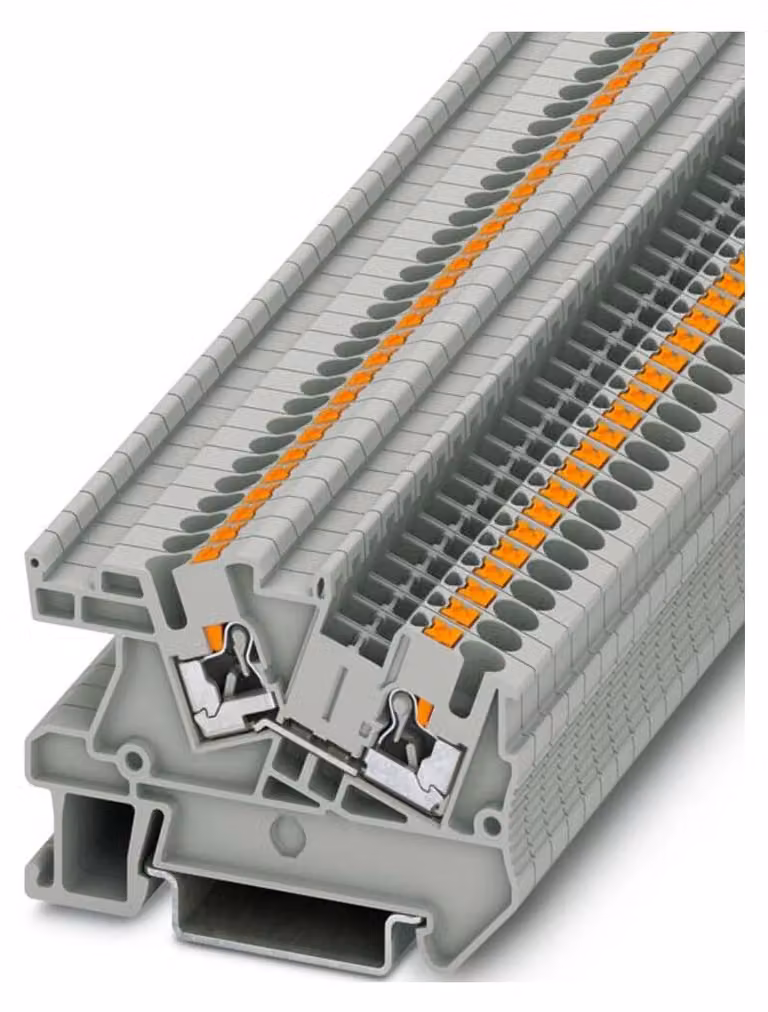 Morsetto di installazione 0,14-4qmm grigio - Morsetto di montaggio 5,2mm 20A PTI 2,5