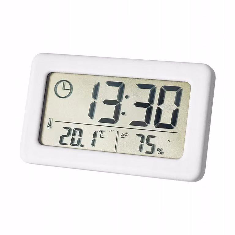 STAZIONE METEO Orologio Umidità Temperatura BIANCO
