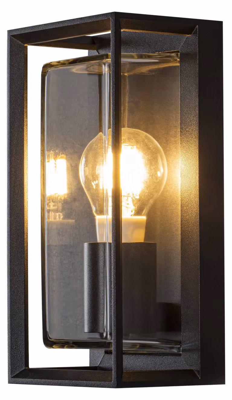 Brindisi Lampada da parete E27 nero