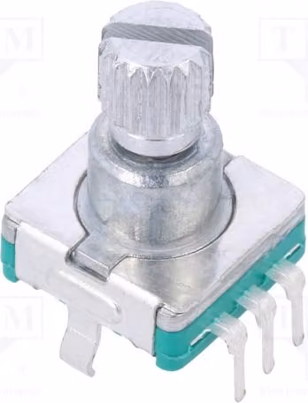 1 encoder: incrementale, montaggio a foro passante (THT), posizione: 30, 5 VDC, 15 impulsi per rotazione, 5 mA, modello EC11E12-15P30C-S