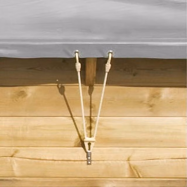 Copertura invernale in PVC BWT My Pool per piscine ottagonali allungate Odyssea, Tropic ed Eweva, 8,62 x 5,08 m