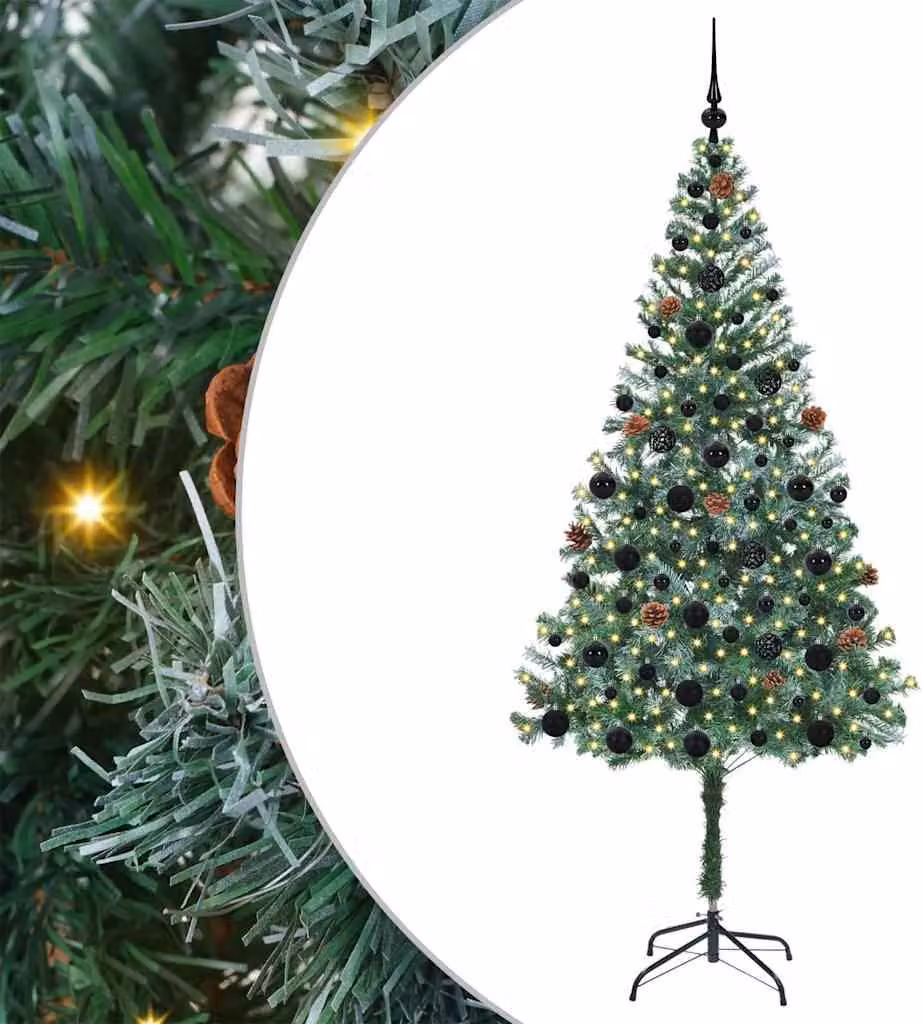 Albero di Natale artificiale Verde 180 cm PVC e Acciaio