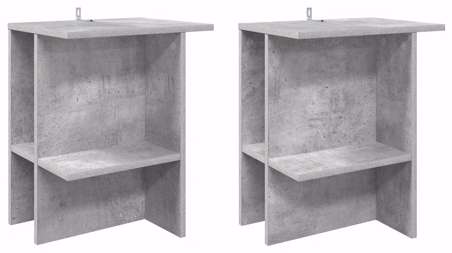 Tavolino da salotto 2 pcs Grigio Cemento 40 x 30 x 49 cm