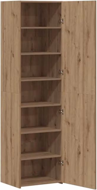 Credenza 2 pz | Madia | Buffet da pranzo | Armadio da pranzo Rovere artigianale 50 x 42,5 x 185 cm