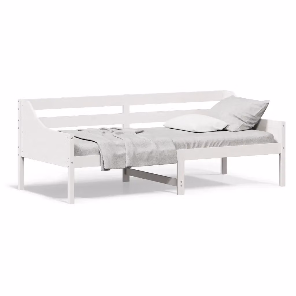 Dormeuse bianca in legno massello di pino vidaXL senza materasso L/P: 200 x 80 cm – 2