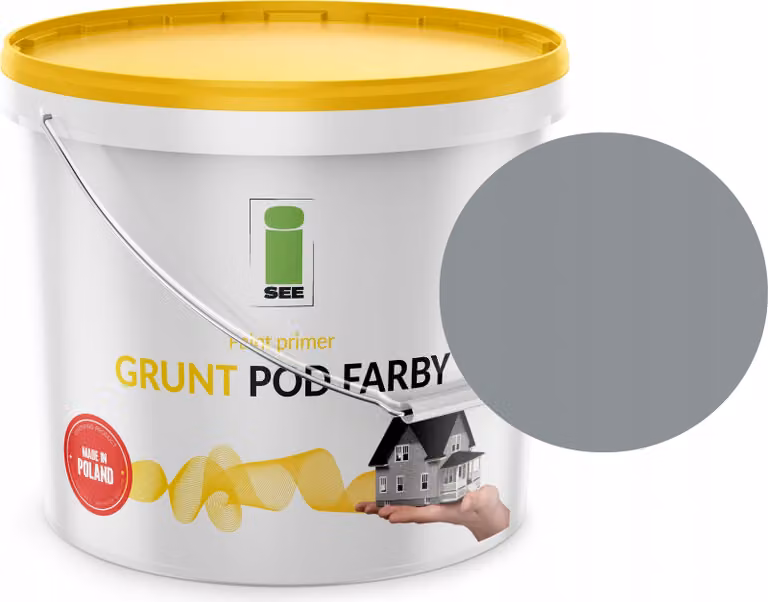 Primer siliconico grigio per facciate, tonalità grigia, 10 l