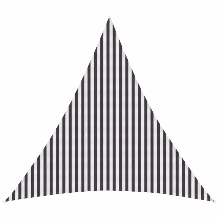 Telo Ombra Triangolare vidaXL in HDPE con Acciaio Inox, L/P/H: 4,5 x 4,5 x 4,5 m
