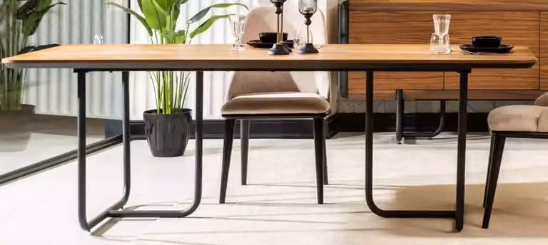 Möbel Esszimmer Tische 220x100 cm Esstisch Luxus Tisch Holz Esstische