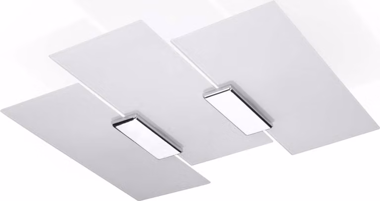 Lampada da soffitto FABIANO 3xE27 15W acciaio/vetro 7x42x40cm Sollux Lighting