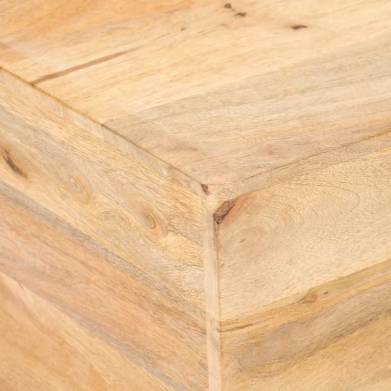 vidaXL Tavolino a V 66x66x30 cm in legno massiccio di mango