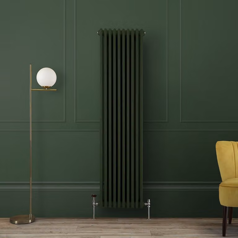 Radiatore Tradizionale Verticale a Doppia Colonna - Verde (Evergreen) - 1800mm x 470mm - Regent