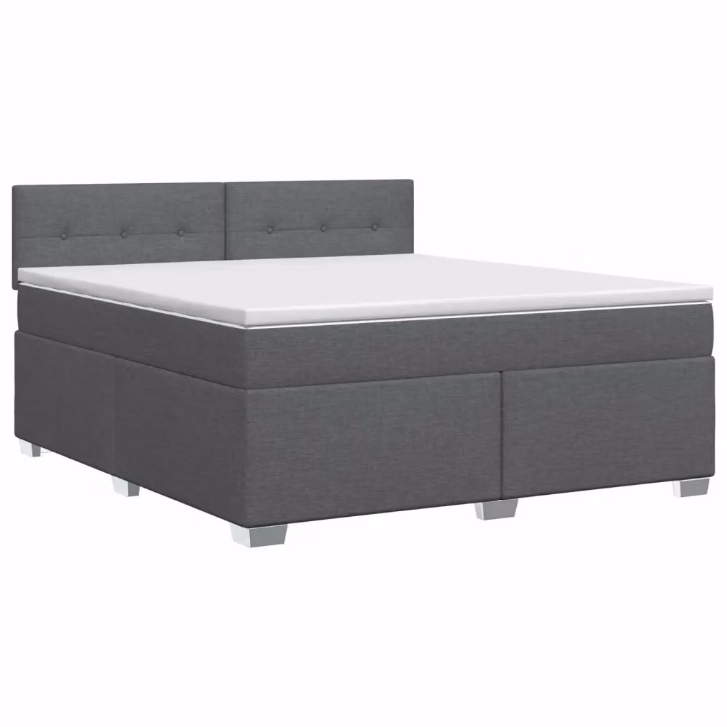 Letto box spring con materasso ibrido vidaXL Grigio Scuro L/P: 160 x 200 cm – 2