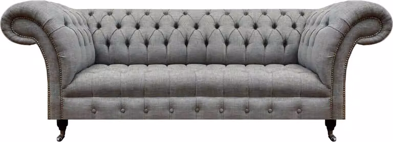 Wohnzimmer Dreisitzer Sofa Polstermöbel Chesterfield Couch Textil