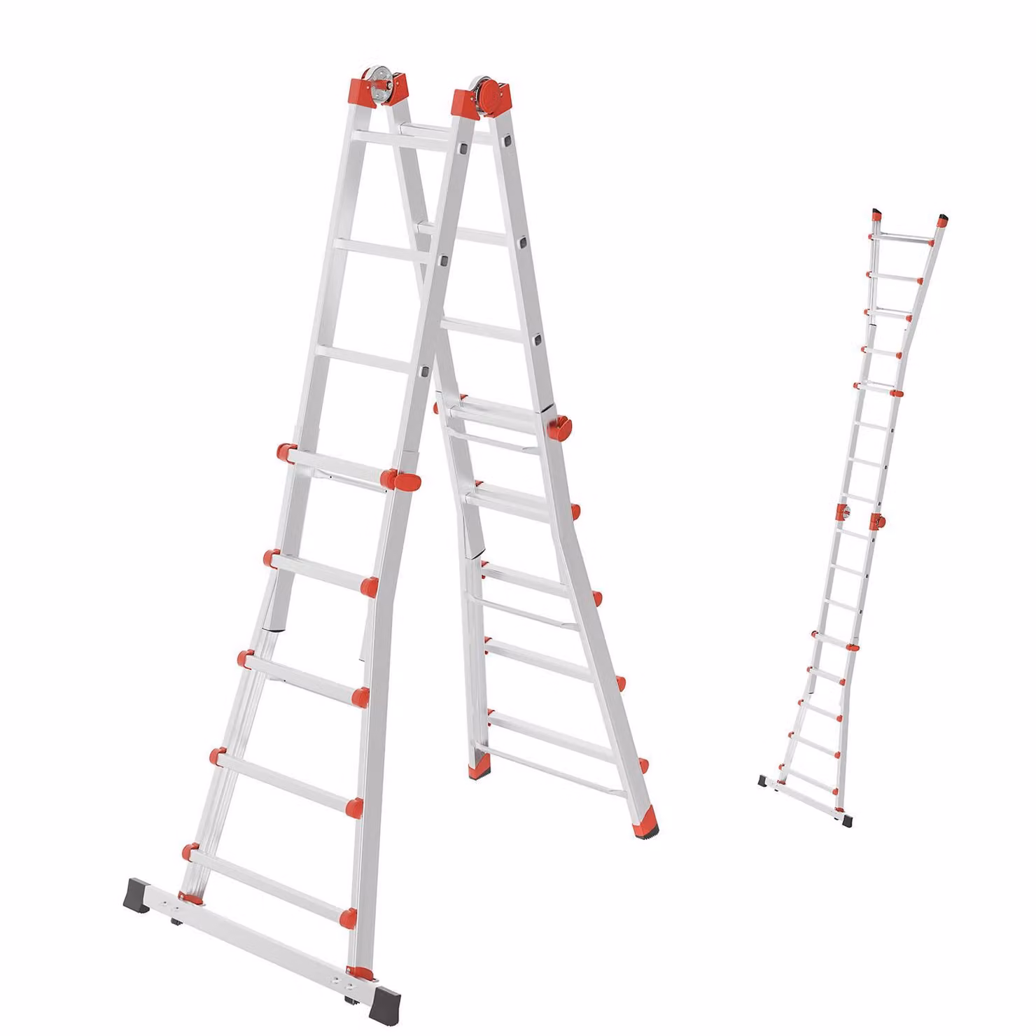 Hailo M80, scala multifunzione in alluminio, 4x5 pioli