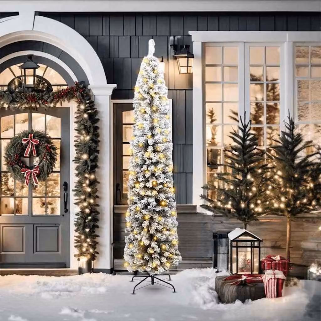 Maison Exclusive - Albero di Natale artificiale con 300 LED e supporto, verde, 210 cm