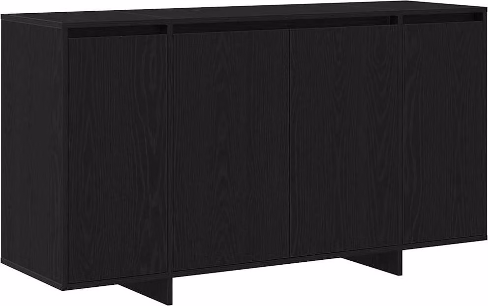 Credenza Rovere Nero 135 x 41 x 75 cm Legno multistrato