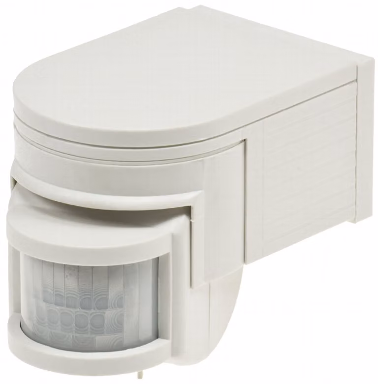 Rilevatore di movimento a superficie ChiliTec CBM 180° IP44, 1-1000W, bianco