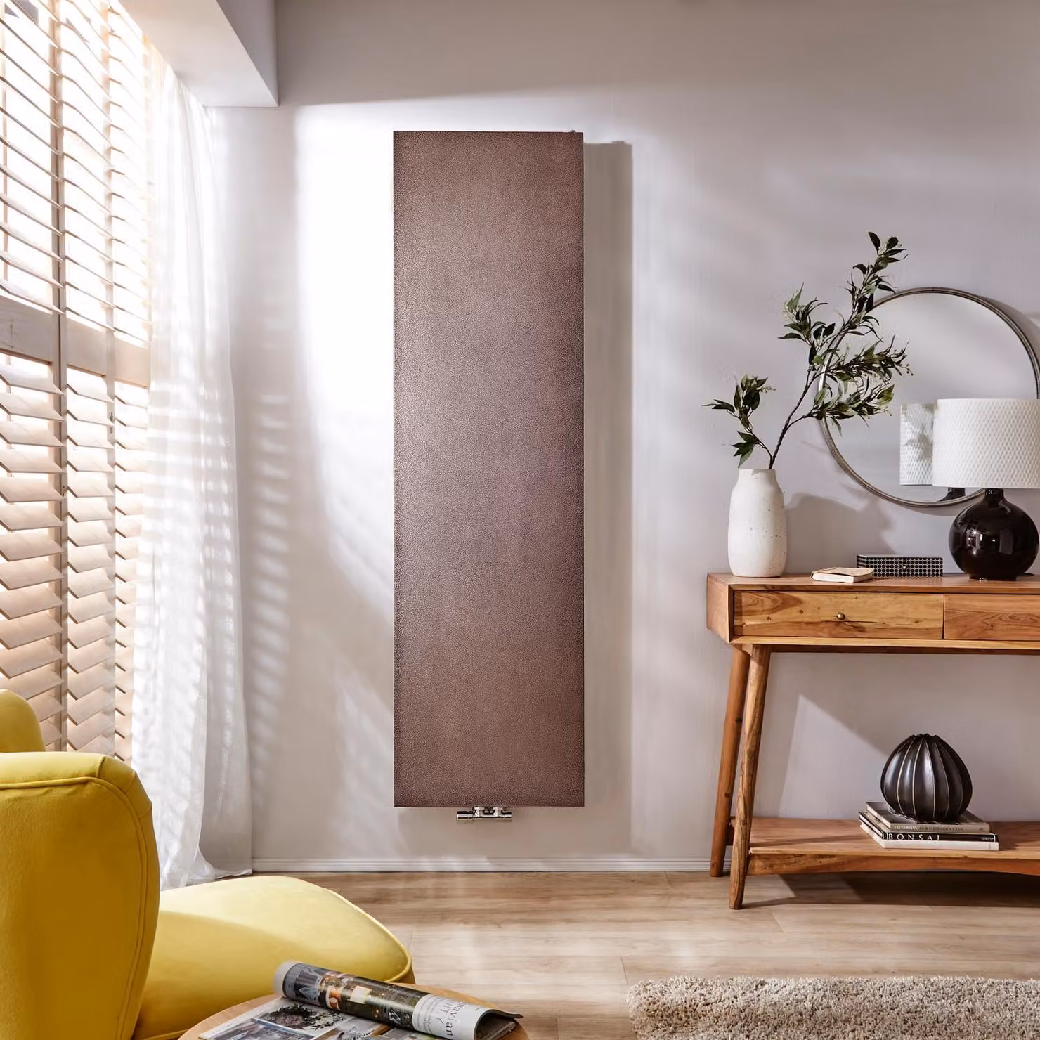 Radiatore Design Verticale Rame Antico 1800x400mm - Rubi