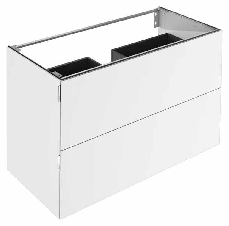 KEUCO EDITION 11 ART meuble sous-lavabo, 2 tiroirs frontaux, 1200x700x490mm, avec éclairage LED, 32512511201, 32512511201