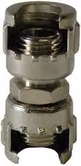 Giunto con doppio dado capettato filettato M 1/4" Walmec colore argento