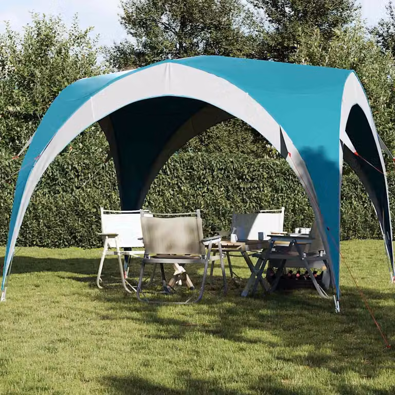 Tenda per feste vidaXL impermeabile in poliestere verde e turchese L: 305 cm, P: 305 cm, H: 216 cm