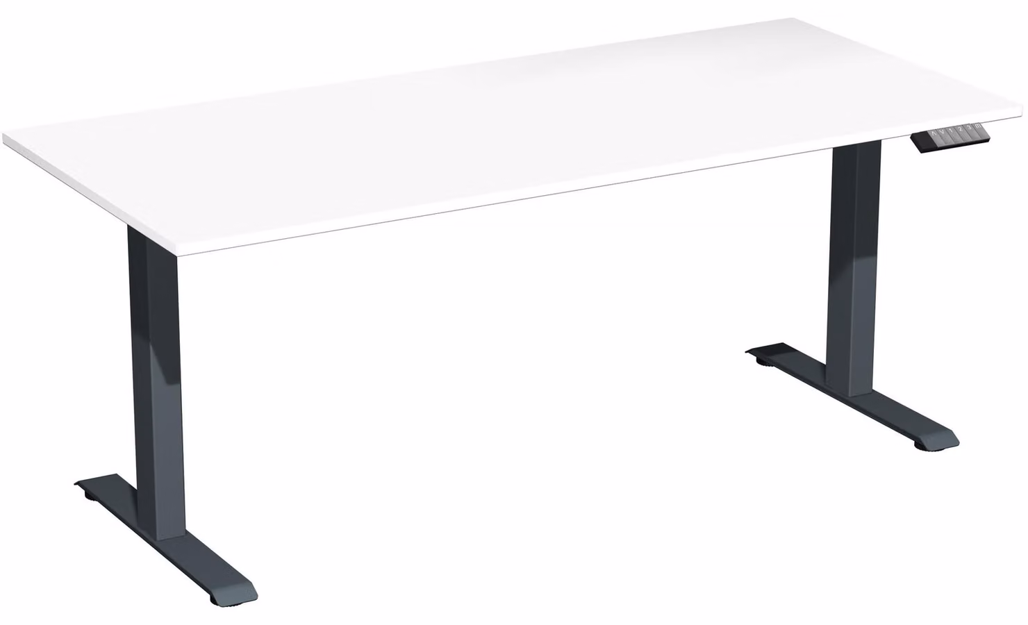 Tavolo Elevate Plus 1800x800x630-1280mm antracite/bianco
