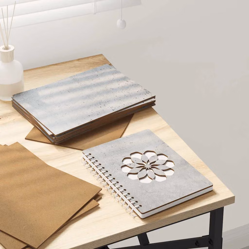 vidaXL Pannelli decorativi 150 pz Grigio Cemento L: 21 cm, H: 15 cm, P: 0,27 cm