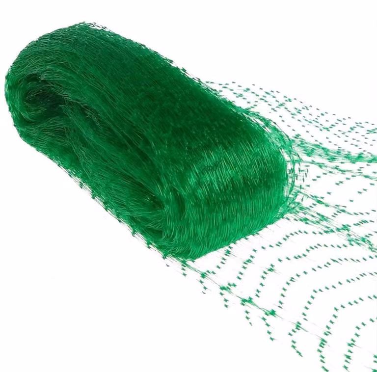 Rete di protezione per uccelli, 4m x 5m, a maglia fitta, robusta, resistente agli agenti atmosferici, resistente ai raggi UV, colore verde