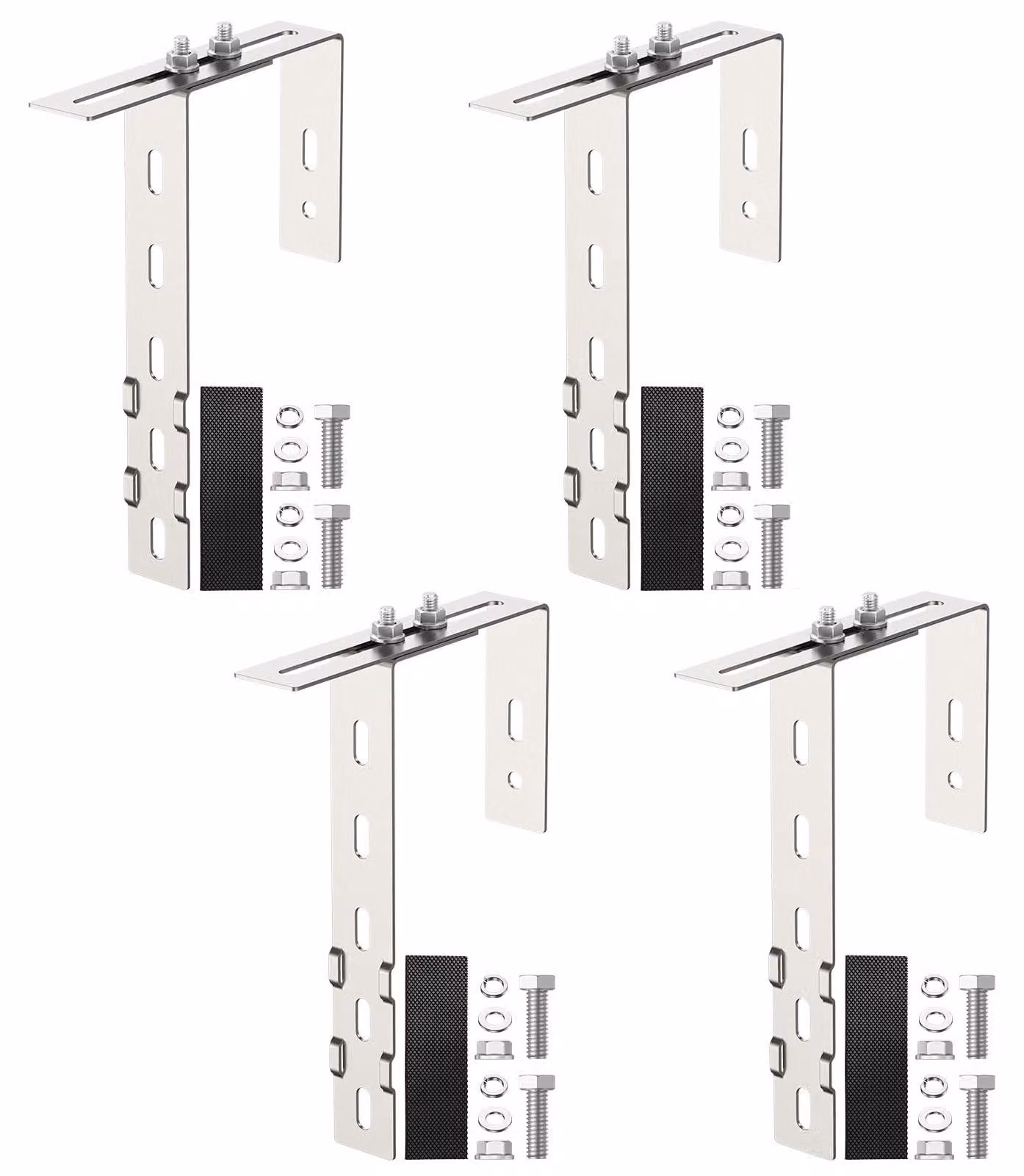 Set di 4 supporti per balcone, in acciaio inossidabile 304, da 65 a 190 mm, per pannelli solari