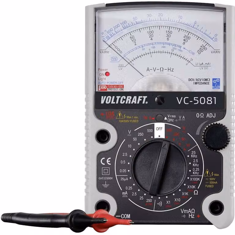 VOLTCRAFT VC-5081 Hand-Multimeter analog CAT III 500 V (VC-5081)