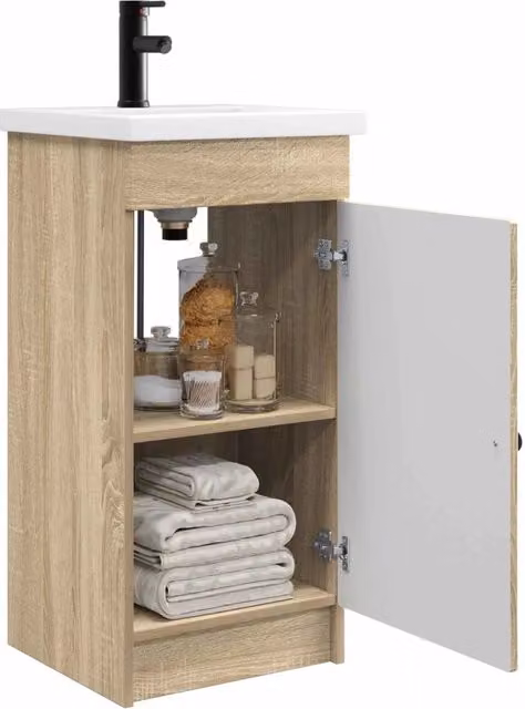 Mobile da bagno con Lavabo | Armadio Lavabo Rovere Sonoma 42 x 40 x 84,5 cm