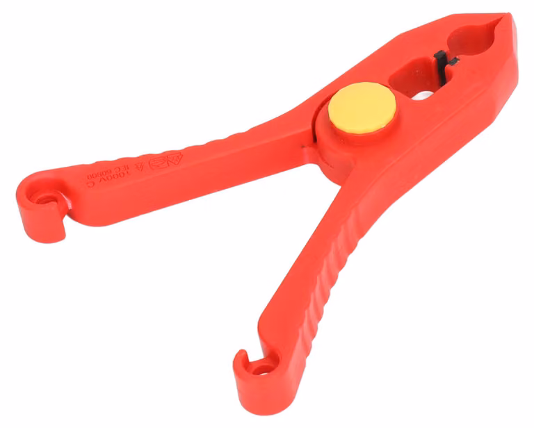 Morsetto per cavi in plastica isolata, 33 mm, apertura massima, 1000 V, strumento isolante e antimagnetico
